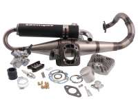 Tuningkit 2EXTREME 70ccm Sport Zylinder Peugeot stehend AC Vergaser, Auspuffanlageanlage, Düsenset, Set, Sat, kompatibel für Hercules, Buxy, Speedfigh